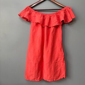 Off-Shoulder Coral Women’s Dress